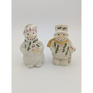 snowman salt and pepper shakers